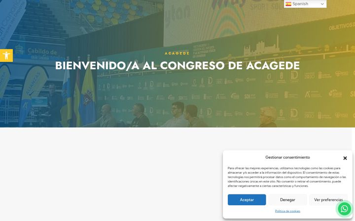 Screenshot of congresoacagede.com