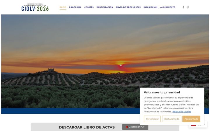 Screenshot του congresoaeop.es