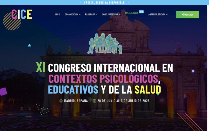 Screenshot του congresocice.es