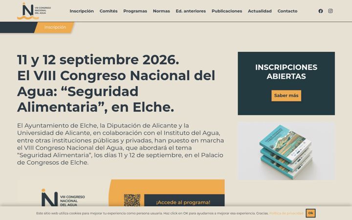 Screenshot του congresodelagua.es