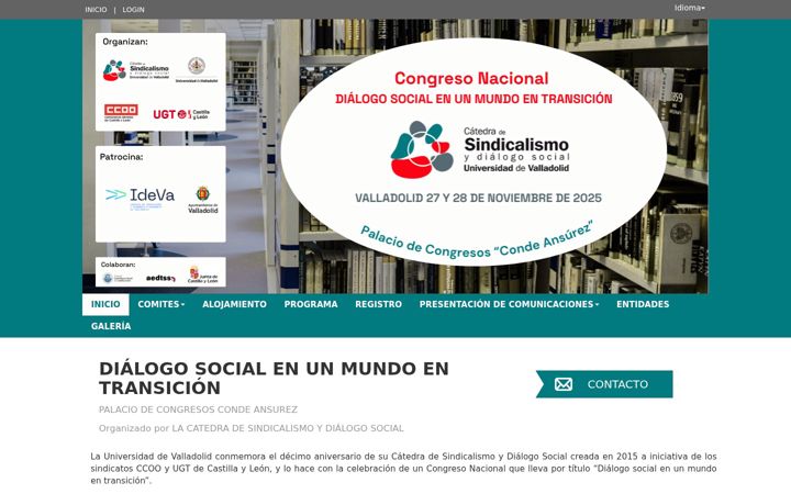 Screenshot του congresodialogosocial2025.es