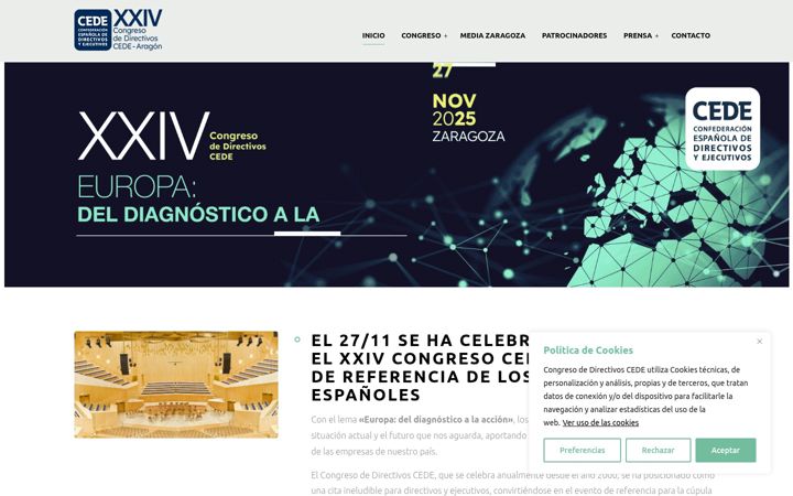 Screenshot of congresodirectivos.com