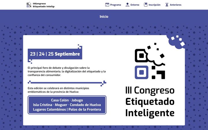 Screenshot of congresoetiquetadointeligente.eu