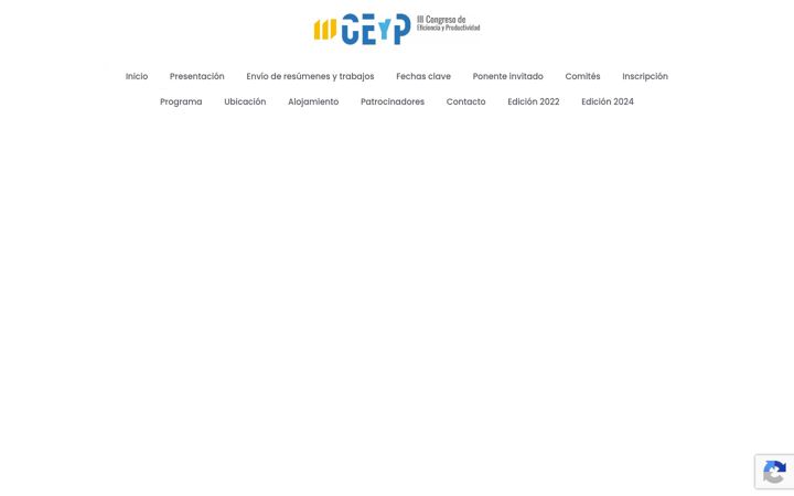 Screenshot von congresoeyp.es