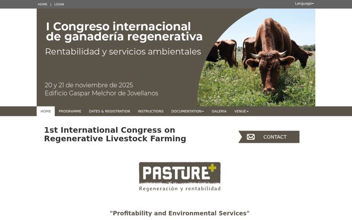 Screenshot of congresoganaderiaregenerativa.com