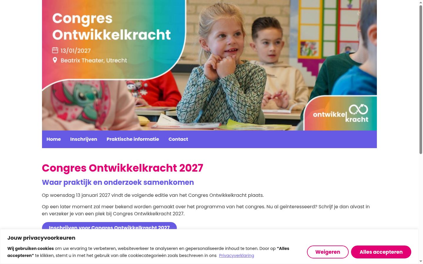 Screenshot des Einwilligungsbanners vor jeglicher Interaktion