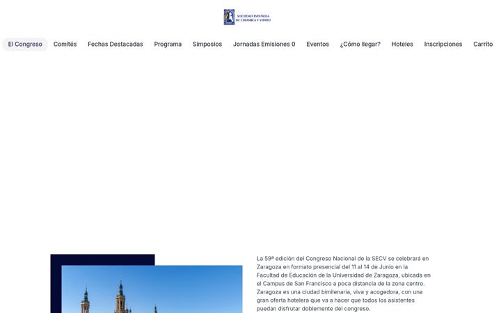 Screenshot of congresosecv2024.es
