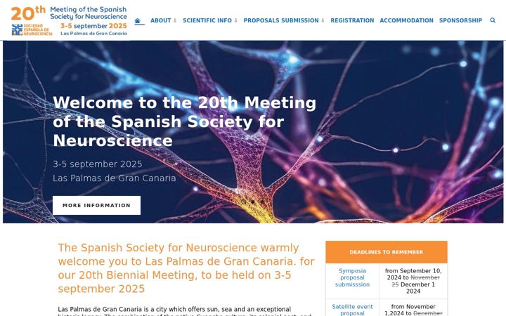 Screenshot of congresosenc.es