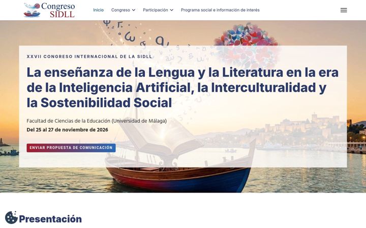 Screenshot von congresosidll2026.es