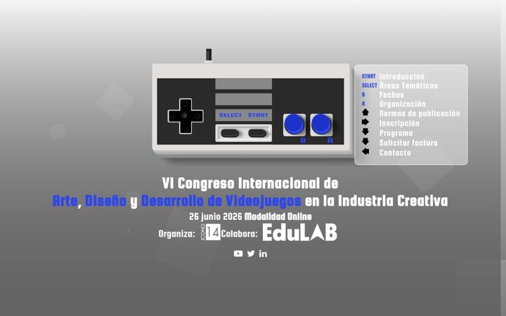 Screenshot of congresovideojuegos.es