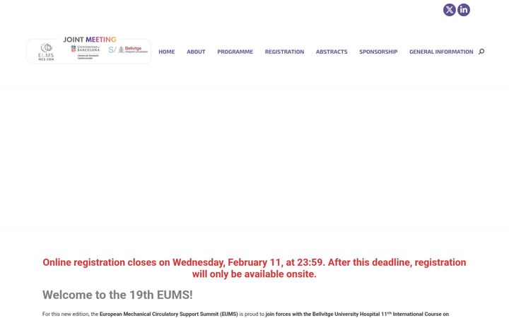 Screenshot of congresseums.com
