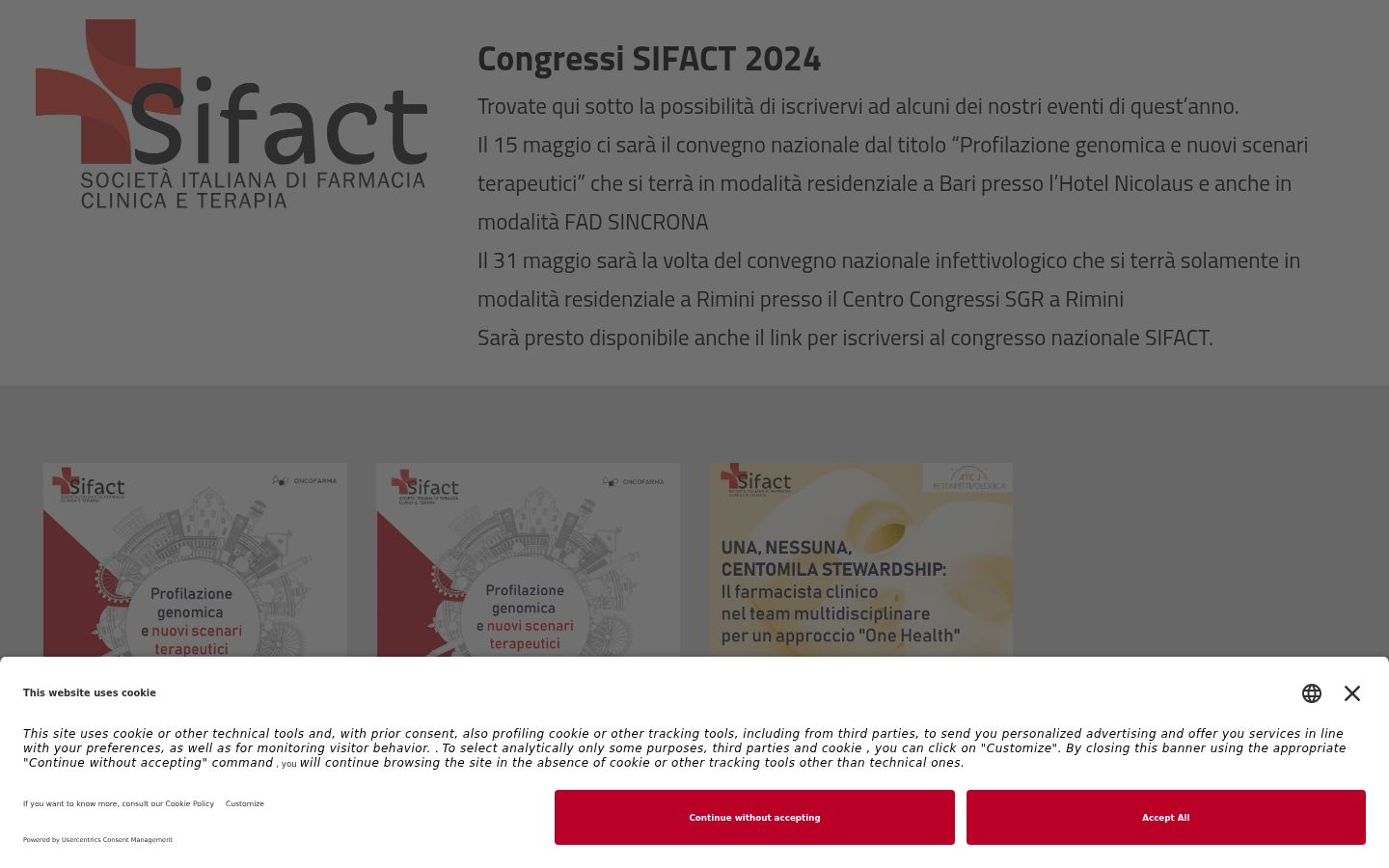 Captură de ecran a bannerului de consimțământ afișat înainte de orice interacțiune