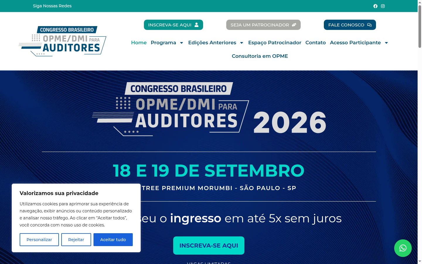 Screenshot tal-banner tal-kunsens muri qabel kwalunkwe interazzjoni