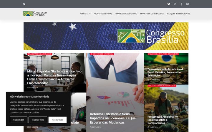 Screenshot ta' congressobrasilia.com.br