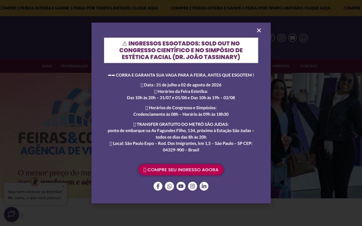 Screenshot di congressoestetika.com.br