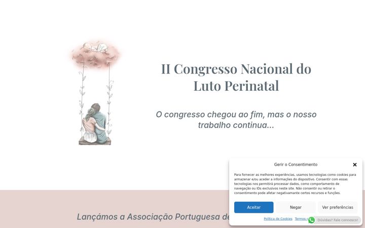 Screenshot of congressolutoperinatal.pt