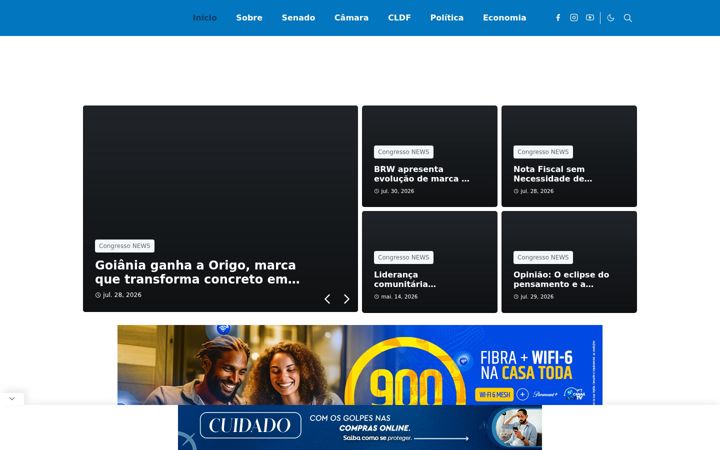Screenshot di congressonews.com.br