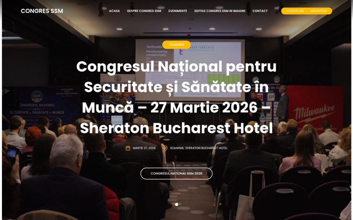 Screenshot di congresssm.ro