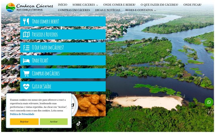 Screenshot of conhecacaceres.com.br