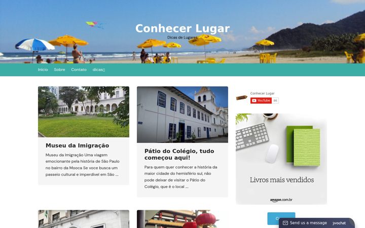 Screenshot of conhecerlugar.com.br
