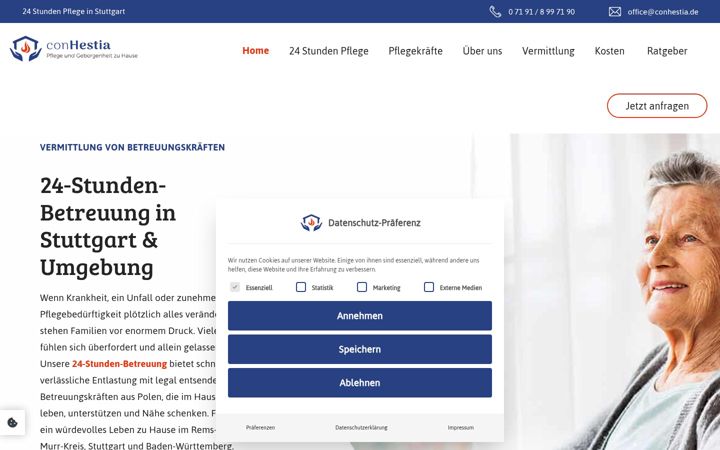 Screenshot of conhestia.de