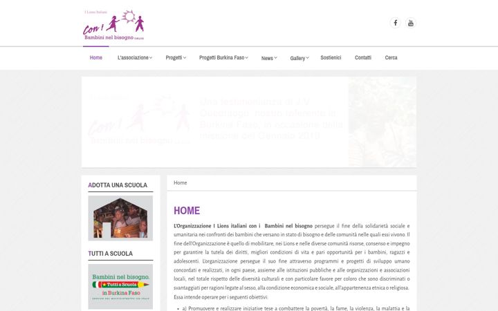 Screenshot of conibambininelbisogno.org