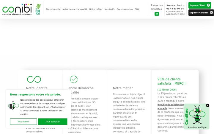 Screenshot of conibi.fr