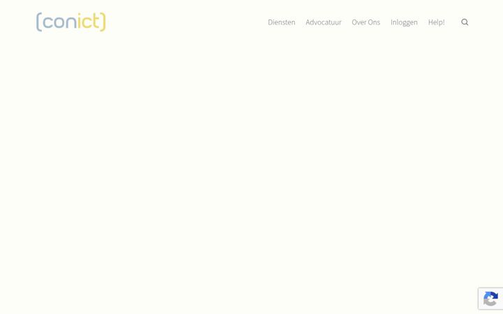 Screenshot von conict.nl