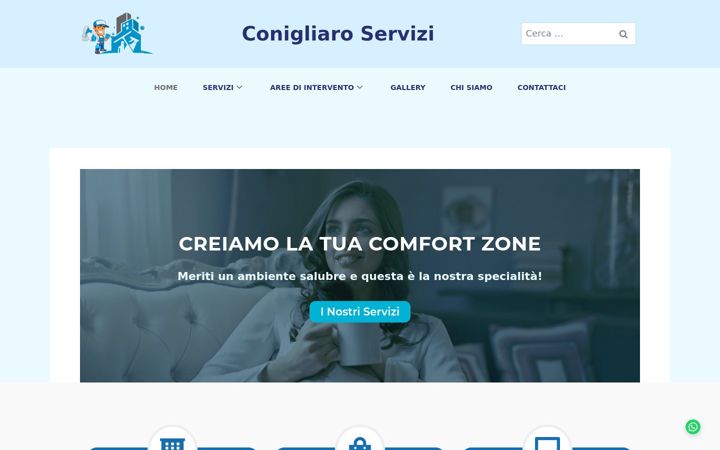 Captură de ecran a conigliaroservizi.it