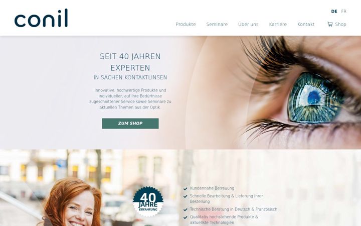 Screenshot of conil.ch