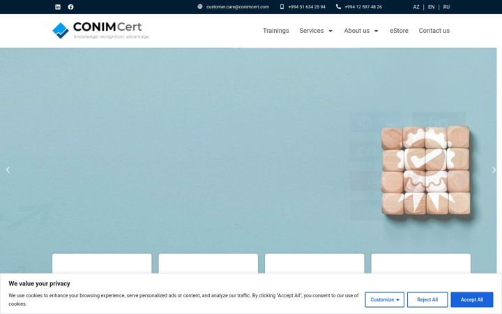 Screenshot of conimcert.com