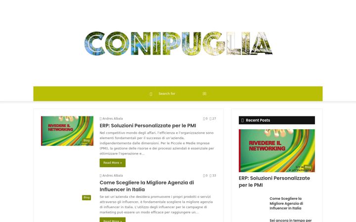 Screenshot of conipuglia.com
