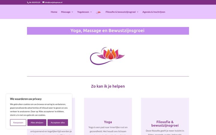 Screenshot von conjahopman.nl