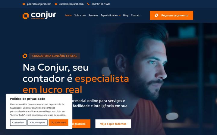 Screenshot of conjurcontabilidade.com.br