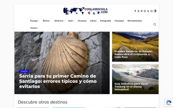 Screenshot of conlamochila.com