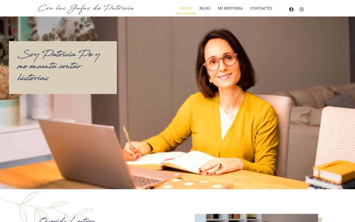 Screenshot of conlasgafasdepatricia.com