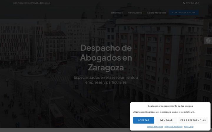 Screenshot of conleyabogados.com
