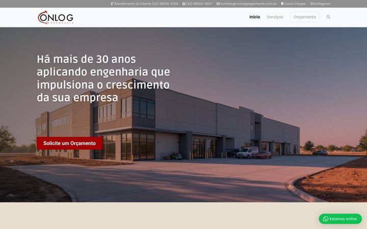 Screenshot of conlogengenharia.com.br