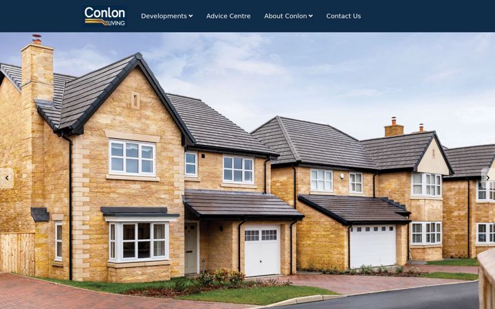 Screenshot van conlon-living.co.uk