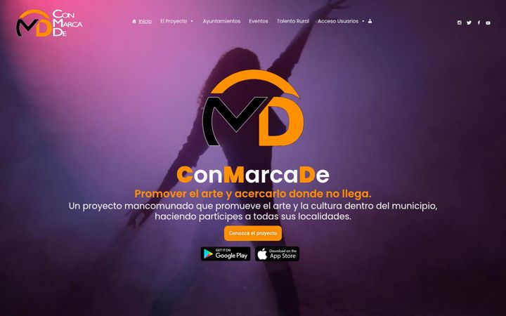 Screenshot of conmarcade.com
