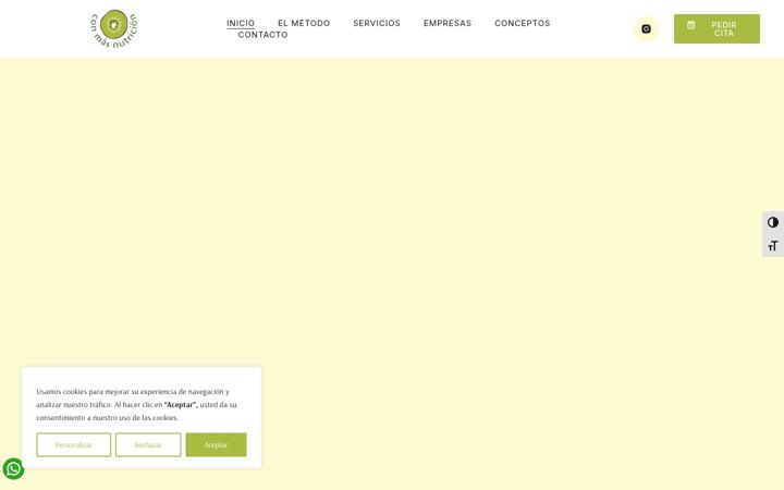 Screenshot of conmasnutricion.com