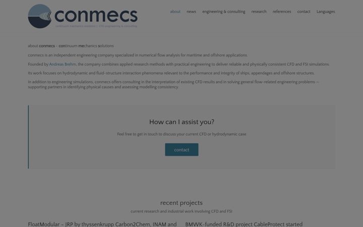 Screenshot of conmecs.com