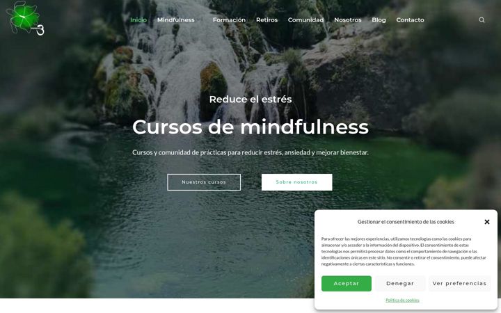 Screenshot of conmenosestres.es