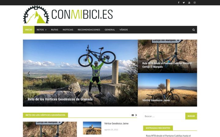 Screenshot of conmibici.es