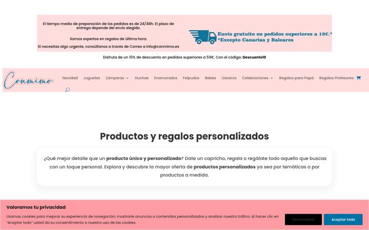Screenshot of conmimo.es