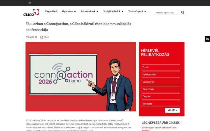Screenshot of connaction.hu