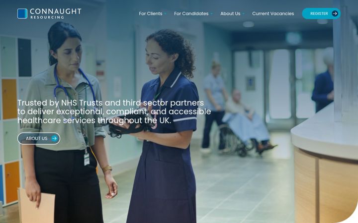 Screenshot of connaught-resourcing.com