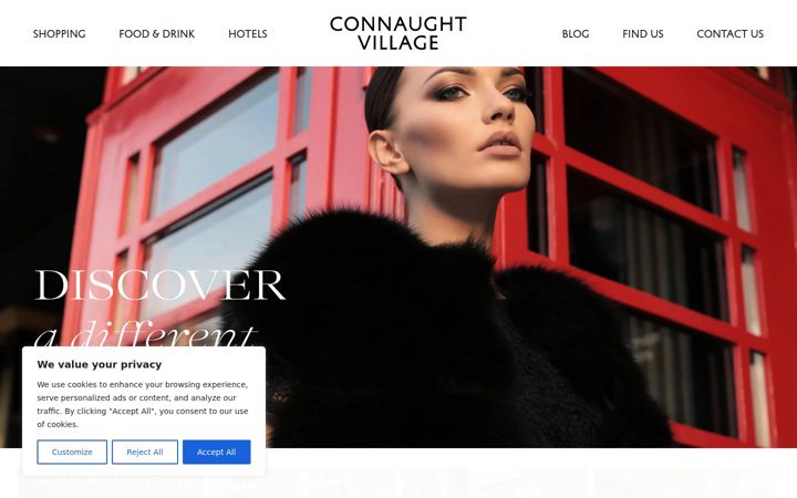 Screenshot of connaught-village.co.uk
