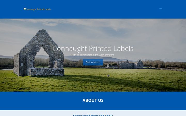 Zrzut ekranu connaughtprintedlabels.ie