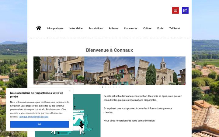 Screenshot of connaux.fr